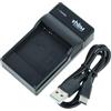 vhbw caricatore USB-C compatibile con Samsung VP-MX10AU camera + cavo USB-C + LED