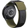 NotoCity Cinturino per Samsung Galaxy Watch 7/6/5/4/FE 40mm 44mm/5 Pro 45mm/4 Classic 42mm 46mm/6 Classic 43mm 47mm, 20mm Cinturino per Garmin Vivoactive 3/5, Venu 2 plus, Forerunner 245 Nylon(Nero/Verde)