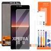 AGCUT Schermo di Ricambio per Sony Xperia 10 II LCD Display per Sony Xperia 10 II XQ-AU52 6.0 Pollici Display LCD Digitalizer Touch Screen Assembly con Riparazione Kit, Nero