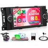 Rimoody 8 Core 6G+128G Wireless Carplay Android Autoradio per Jeep Compass Chrysler 300C PT Cruiser Dodge RAM 1500 2500 6.2 Pollici Autoradio Android Auto GPS Navi WiFi Bluetooth FM/RDS Telecamera Posteriore