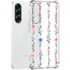 Guxira Cover Protettiva per Samsung Galaxy A56 5G, Carino Antiurto Trasparente Silicone Custodia Floreale Design Cover Antipolvere Protettiva Case per Galaxy A56 - Fiore