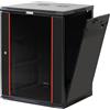 Techly Professional 620706 Armadio Rack 19 a Muro 20 unità Sezione Unica Prof. 600mm Nero Nero