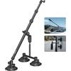 SMALLRIG Car Mount for Insta360 X5/X4/X3, for DJI OSMO 360 Camera, for GoPro, Triple Suction Cup Mount Kit with 120cm/47.2 Invisible Telescopic Selfie Stick, Ball Head, Magic Arm Clamp, Adapter -5843