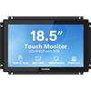 NORQIN 18,5 Monitor Touch Screen Industriale Incorporato IP65-1920×1080,Cornice Aperta,Touch Capacitivo a 10 Puntate,Display LCD,VESA,Porte HDMI/VGA/DVI/USB,per Automazione,Chiosco,CNC e HMI