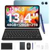 Easerush P13 Tablet 13.4 Pollici 2.4K Tablet Android 16 120Hz, 48GB+128GB/2TB TF,FHD,12000mAh/18W,Octa-Core,WiFi5,Gemini AI,Widewine L1,GMS, 13MP+8MP,Ultra-sottile 7.7 mm,Tastiera,Penna, Mouse,Corpo in Metallo