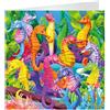 3D LiveLife Deluxebase, biglietto d'auguri 3D con buste, motivo: ippocampo marino, per tutte le occasioni, con opere d'arte originali di Michael Searle.
