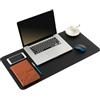 ARNTY Tappetino Scrivania, Sottomano Scrivania Copri Scrivania pelle,Doppia Facciata Desk Pad,Impermeabile Tappetino per Scrivania PC per Ufficio e Casa (Nero&Rosso, 80 * 40cm)