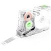 SUPVAN G-Serie Etichetta Avvolgente, 14 mm x 12 mm + 28 mm, Nero su Bianco