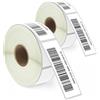 BETCKEY - 25mm x 76mm(1 in x 3 in) Perforated Etichette Termiche per Codice a Barre e Indirizzo Compatibile con stampanti Zebra e altre [2 Rotoli/1040 Etichette]