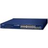 PLANET FGSW-1816HPS switch di rete Gestito L2 Fast Ethernet [10/100] Supporto Power over [PoE] Blu (16-Port 10/100TX 802.3at - High POE + 2-Port Gigabit TP/SFP Combo Managed Switch [220W] Warranty: 36M) [FGSW-1816HPS]