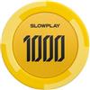SLOWPLAY Fiches poker in argilla SLOWPLAY Godel, 14 g/40 mm, 50 pz | Composito d'argilla pesante; doppia iniezione, nucleo in ferro; tocco opaco; design minimalista; impila e mescola bene