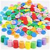 Hebayy 250 PCS Dischi di Valore Posizionale EVA, 10 Valori, Chips per Conteggio Colorati, Chips di Valore Posizionale Morbidi, Decimali a Numeri Interi, Apprendimento della Matematica per la Scuola Primaria