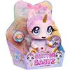 Glitter Babyz MGA Unicorn Baby Bambolina - JEWELS DAYDREAMER - Cambia colore, capelli viola glitterati, maglietta «Magic», pannolino, flacone di shampoo e ciuccio - Età: 3+ anni
