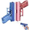 HAPZUR Pistole ad Acqua Giocattolo Set da 2, Rosso e Blu Semitrasparenti, Mini con Alta Gittata per Bambini, Ragazzi e Adulti - Divertimento Estivo Outdoor.