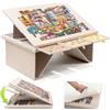 Tektalk Tavola puzzle in feltro con 3 angoli di inclinazione, per adulti con gambe pieghevoli, tavoli portatili super leggeri con 4 cassetti e copertura, per puzzle da 1500 pezzi