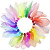 MOSTFUN 20 Pezzi Foulard Giocoleria, Foulard Chiffon Colorati per Bambini, per Danza Giocoleria Sensoriali da Ballo Spettacolo, 20 Colori (60 x 60cm)