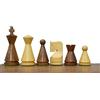 TAJ CHESS STORE Pezzi di scacchi russi Poni Mid Century da 7,9 cm - Set di scacchi Staunton minimalisti fatti a mano - Palissandro dorato