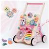 Giant bean Wooden Push and Pull Learning Walker for Boys and Girls, Butterfly Activity Push Walker