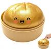 Generico Gigante Glitter Squishys Ravioli,Nuovo Glitter Dumpling Squishys, Divertente Giocattolo Antistress Bao Bun Con Vaporiera, Morbida Pallina Antistress Ravioli Spremere Giocattoli,Adatto agli adulti