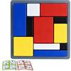 Beinup IQ Puzzle, gioco di logica a partire dai 3 anni, giochi di pazienza, giochi di pensiero, giochi di battaglia, puzzle a incastro, gioco geometrico con 88 sfide nei colori primari per bambini e adulti