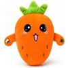 Generico Interactive Music Plush Toy, 2026 New Interactive Fruit Plush Toy, Soft Interactives Banana Toys Dual Mode Play, PP Cotton (Carrot)
