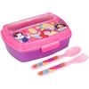 Disney Princess Stor SANDWICHERA Rettangolare con Posate Disney Princess Bright & Bold