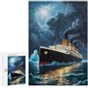 sinyumoney Puzzle per adulti 300 pezzi The Titanic Antistress puzzle per adulti, analisi e logica, regalo di compleanno, idea regalo, 300 pezzi