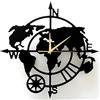 SteelyCut Orologio da Parete Silenzioso Mappamondo Decorazione Originale Nero 44cm, Senza Ticchettio, Movimento al Quarzo, Globo, Orologi per Soggiorno, Camera da Letto, Cucina…