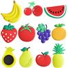 Rainway 10 pezzi di adorabili magneti per frigorifero a forma di frutta, dolci magneti da frigorifero a cartone animato, magneti colorati per frigorifero resistenti, magneti decorativi per lavagna magnetica