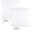 YASTA 2 PEZZI Plafoniera Led Soffitto 60x60 Da Incasso Per Cartongesso Luce Naturale 42w Pannello Luminoso Per Controsoffitto Con Cornice Bianca Slim 4000k