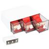 Hmkesoteric Organizer Cucina, Scatola Porta Tisane Bustine, Porta Bustine The e Tisane, Cassetto Portaoggetti per tè, Porta Bustine Zucchero in Plastica con Cassetti per Contenitore Cialde Caffe tè