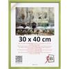 3-B - Cornice portafoto modello Lund in stile rustico, colore verde oliva - 30 x 40 cm - con vetro acrilico
