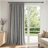 Deconovo Tenda Oscurante per Interni con Fettuccia - 3 Modi di Montaggio, Tessuto Termico Morbido per Camera da Letto e Soggiorno, Certificato OEKO-TEX, 1 Pannello 140x175 cm, Grigio Tortora Chiaro
