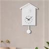 SPORTARC Orologio a cucù vintage con pendolo e voce, decorazione da parete per casa, soggiorno, ufficio (bianco)