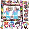 LMSHOWOWO 30 Pezzi Anni '80 Photo Booth Props, LMSHOWOWO 80s Cornice per Foto Gonfiabile, Puntelli per Cabine Fotografiche, Gadget Anni 80 Accessori Cornice per Selfie, per Decorazioni Anni '80 Carnevale