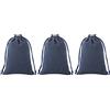 KONMAY 10 sacchetti di velluto con coulisse di grandi dimensioni, 20 x 25 cm, blu navy Velevet, per regali, bomboniere