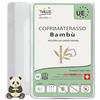 Twillie Coprimaterasso 200 x 210 Bambù - Qualità Premium - Impermeabile e Traspirante - Con Cotone Naturale, Trattamento Svizzero Sanitized® Anti-Acari Antibatterico Anti-Odore - Made in UE