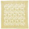 EUROSTYLE Set centrino Runner Striscia corredo da Tavolo Intagliato in Pizzo Macrame Art. alfiere in Poliestere (Centrotavola Quadrato, Beige Chiaro)