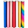 SUPERFINDINGS 7 Colori 5m/Roll Reactive Foil Toner Transfer Foil Paper 19.5cm Wide Gold Glimmer Foil Paper Rolls per Stampante Laser + laminatore Metallic DIY Embossing Scrapbooking Craft Card