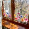 Frilla Pellicola Privacy per Vetri Finestre Floreale Decorativa - Pellicola Adesiva per Vetri con Effetto Oscurante e Luce Naturale - Decorazione Vetrofanie per Casa e Ufficio - FloraStik