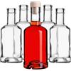 KADAX Set di 50 bottiglie in vetro 250ml con tappo in sughero - piccole bottiglie vuote da riempire per liquore, grappa e bomboniere, ideali per fatte in casa