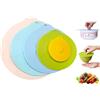 Hitopin 5PCS Coperchio Riutilizzabile in Silicone, Coperchio Della Ciotola in Silicone,Coperchio Della Ventosa in Silicone, per per Ciotole, Tazze, Padelle e Forni a Microonde(Multicolor)