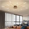 Generic Lampadario Moderno a LED Dorato con Design a fuochi d'artificio per Camera da Letto, Soggiorno, Ufficio e cameretta dei Bambini, Elegante apparecchio di Illuminazione Decorativa per Interni