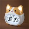 Lafocuse Sveglia Digitale da Comodino Corgi, Sveglia per Bambini Ricaricabile con Luce Notturna, Doppie Allarme, 6 Toni di Allarme, Snooze, Moduli di Luminosità e Volume, per Camera da Letto Comodino