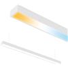 HOROZ ELECTRIC Lampada Lineare LED FORTIS da Superficie/Sospesa Bianca - 40W 3200lm IP20 - Plafoniera LED, Pannello 3000K/4200K/6400K Regolabile - Lunghezza 118cm - Lampada a Sospensione