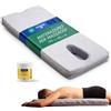 Camporan Materassino per Massaggi Cervical, Schiena e zona lombare con foro facciale ergonomico - Respira a pancia in giù - Schiuma rigida, fodera lavabile - INCLUDE Olio da massaggio 100 ml