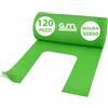 G.M. DISTRIBUZIONE GM - 120 Buste Shopper Bio Verdi 30x60 cm con Manico, 3 Rotoli Compostabili Resistenti per Ortofrutta, Spesa e Raccolta Umido, Sacchetti Idonei al Contatto Alimentare