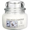 Village Candle 106311339 Pure Linen Vaso Piccolo, Bianco, 10.4 x 10.1 x 10.9 cm, 3 Unità