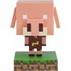 Paladone, Mini lampada a LED con personaggio Piglin di Minecraft, con licenza ufficiale, per camera dei bambini, sala giochi e decorazione della casa, alimentazione a batteria, da collezione