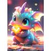 DPHERO DIY Cartoon Diamond Painting Kits for Adults,5D Baby Dragon Diamond Art Kits for Beginners,Round Full Drill Dragon Diamond Painting Art,DIY Painting by Numbers Diamond Art Painting 12x16 inch